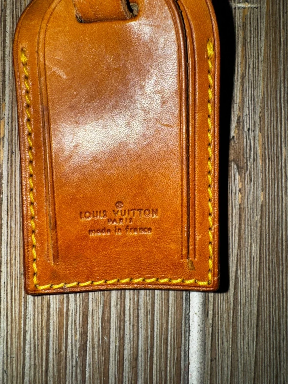 Louis Vuitton Leather Luggage Tag - Picture 6 of 10